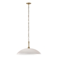 Kichler - Lampadario a sospensione con catena DELAROSA 1xE27/60W/230V bianco/ottone