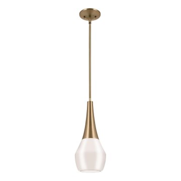 Kichler - Lampadario a sospensione con supporto rigido DEELA 1xE27/60W/230V diametro 17,8 cm ottone