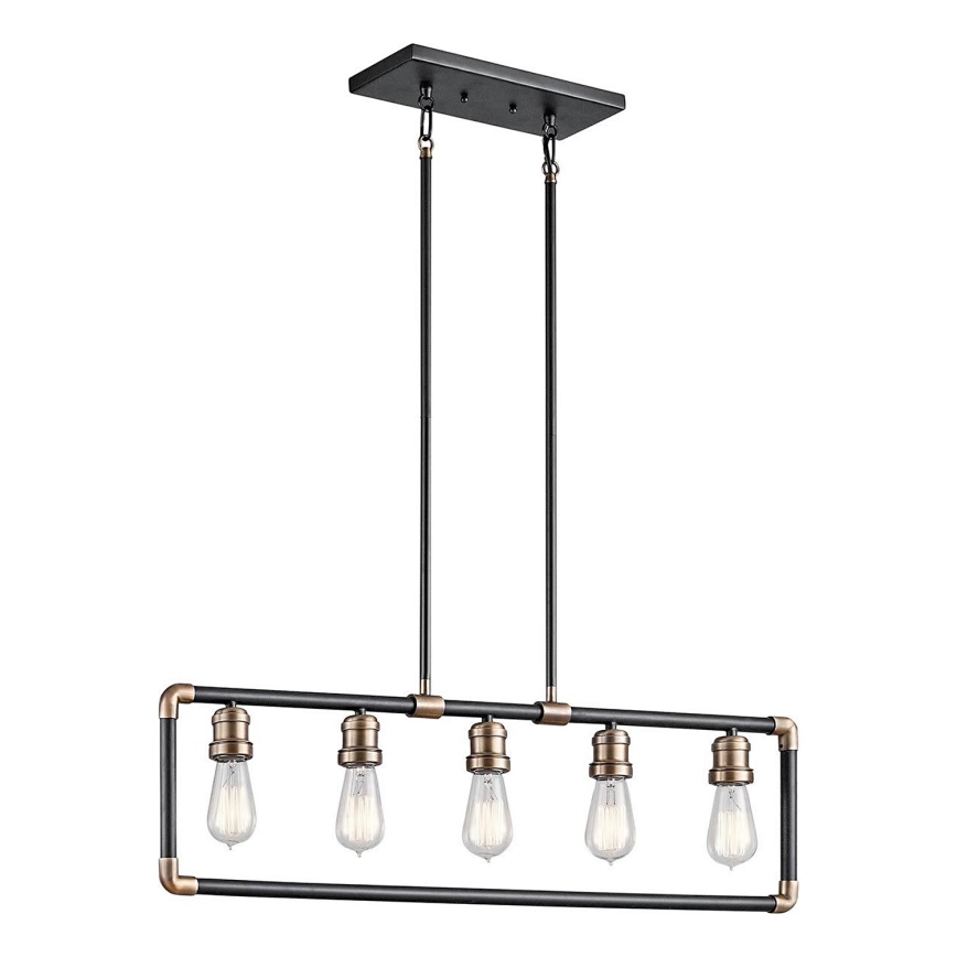 Kichler - Lampadario a sospensione con supporto rigido IMAHN 5xE27/60W/230V