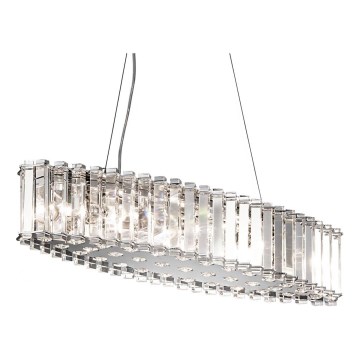 Kichler - Lampadario da bagno su filo LED CRYSTAL SKYE 8xG9/3W/230V IP44