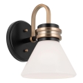Kichler - LED Applique da bagno FARUM 1xG9/3W/230V IP44 nero/ottone