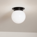 Kichler - Plafoniera ALBERS 1xE27/40W/230V Ø 20,3 cm nera