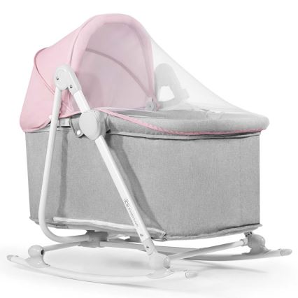 KIDERKRAFT - Lettino 5in1 NOLA rosa/grigio