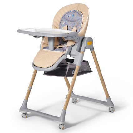 KIDERKRAFT - Sedia da pranzo per bambini 2in1 LASTREE beige/grigio