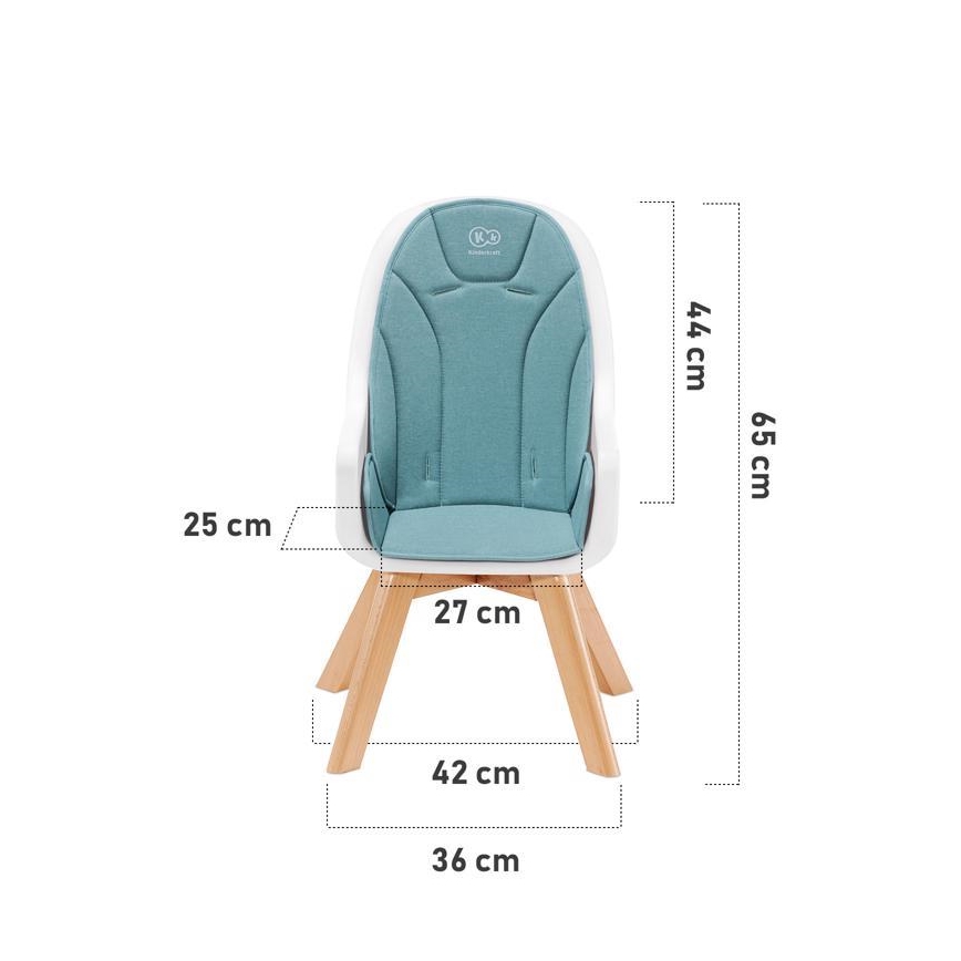 KIDERKRAFT - Sedia da pranzo per bambini 2in1 TIXI rosa