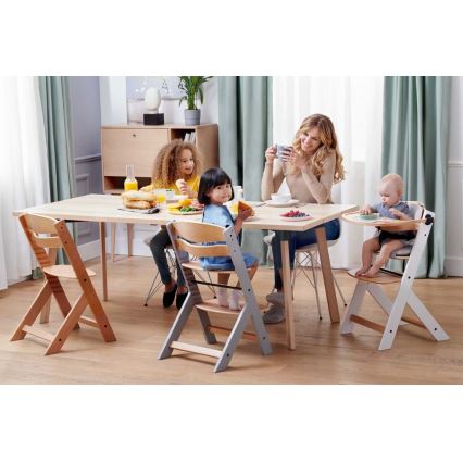 KIDERKRAFT - Sedia da pranzo per bambini con rivestimento ENOCK grigio