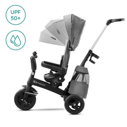 KIDERKRAFT - Triciclo per bambini 5v1 EASYTWIST grigio/nero