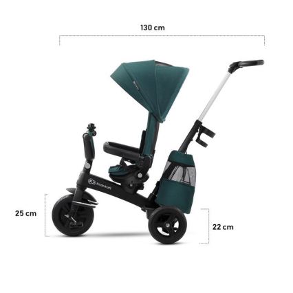 KIDERKRAFT - Triciclo per bambini 5v1 EASYTWIST grigio/nero