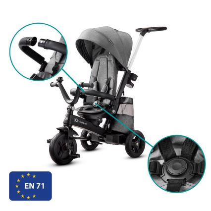 KIDERKRAFT - Triciclo per bambini 5v1 EASYTWIST grigio/nero