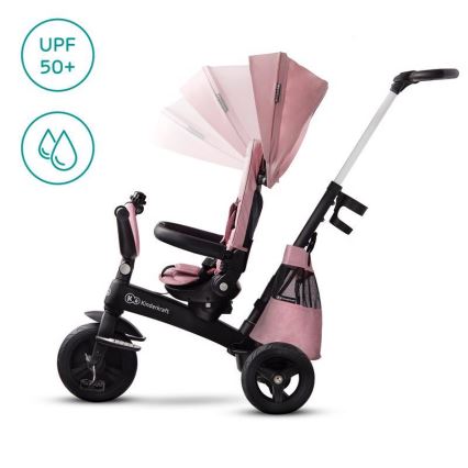 KIDERKRAFT - Triciclo per bambini 5v1 EASYTWIST rosa/nero