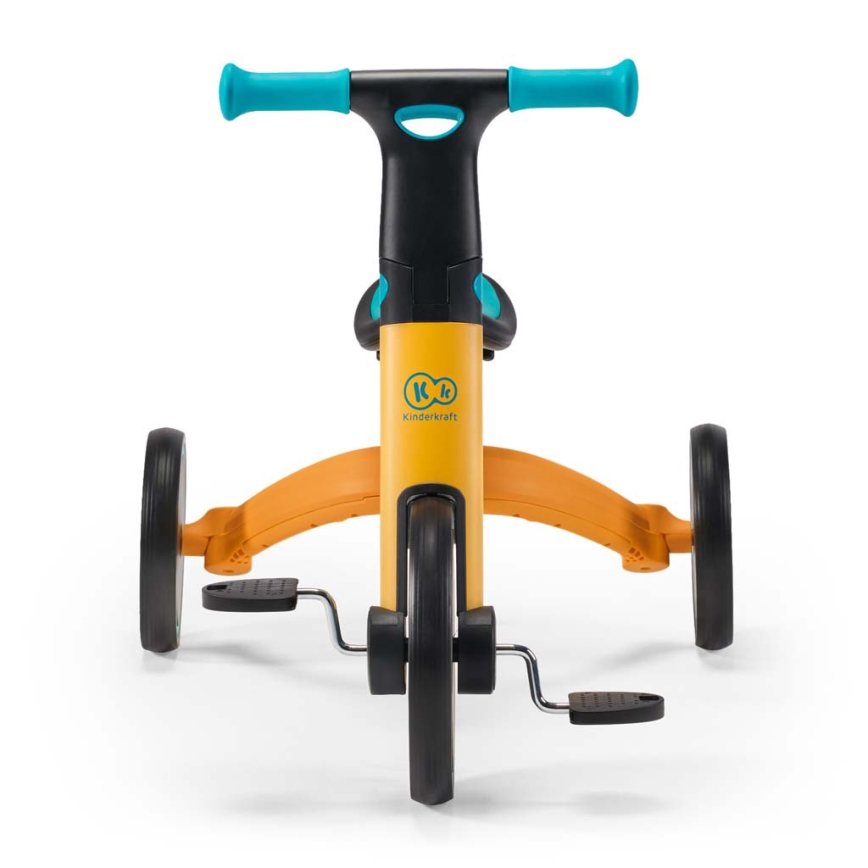 KINDERKRAFT - Bicicletta senza pedali 3 in 1 4TRIKE giallo/turchese