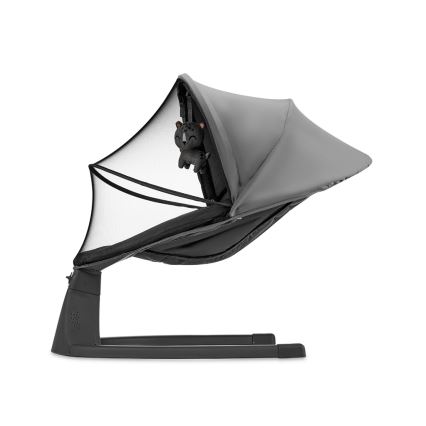 KINDERKRAFT - Altalena per bambini con melodia 2in1 LUMI 4xAAA grigio scuro