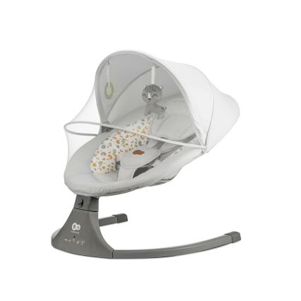 KINDERKRAFT - Altalena per bambini con melodia 2in1 LUMI grigio chiaro