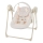 KINDERKRAFT - Altalena per bambini con melodia SWINGEE beige 4xAAA/230V