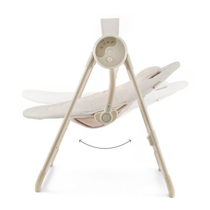 KINDERKRAFT - Altalena per bambini con melodia SWINGEE beige 4xAAA/230V