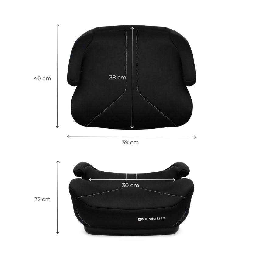 KINDERKRAFT - Alzatina per auto I-BOOST 2 125–150 cm nero