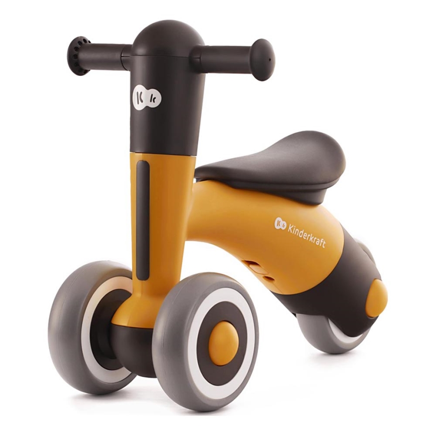 KINDERKRAFT - Bici a spinta MINIBI Premium arancione/grigio