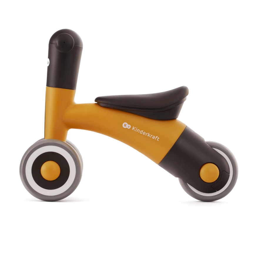 KINDERKRAFT - Bici a spinta MINIBI Premium arancione/grigio