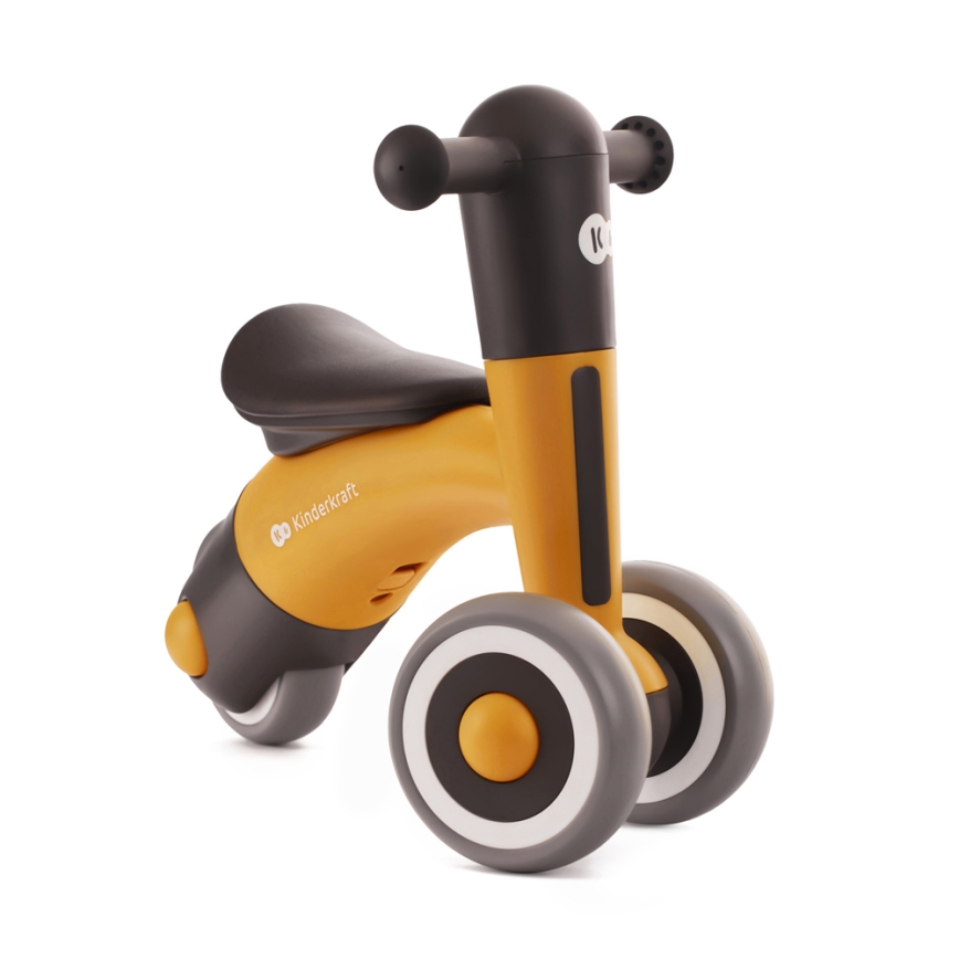 KINDERKRAFT - Bici a spinta MINIBI Premium arancione/grigio