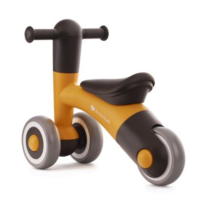 KINDERKRAFT - Bici a spinta MINIBI Premium arancione/grigio