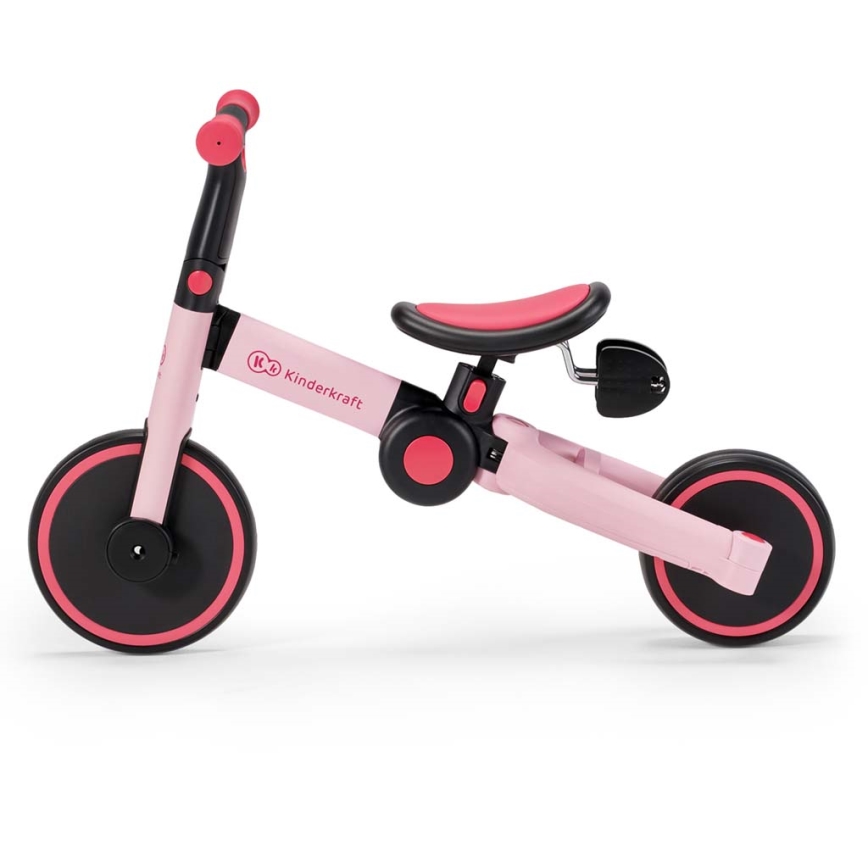 KINDERKRAFT - Bicicletta senza pedali 3 in 1 4TRIKE rosa