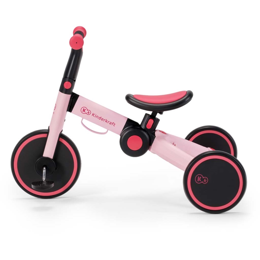 KINDERKRAFT - Bicicletta senza pedali 3 in 1 4TRIKE rosa