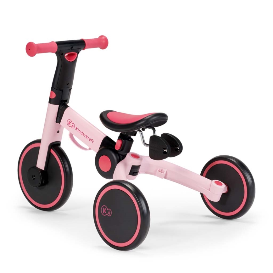 KINDERKRAFT - Bicicletta senza pedali 3 in 1 4TRIKE rosa