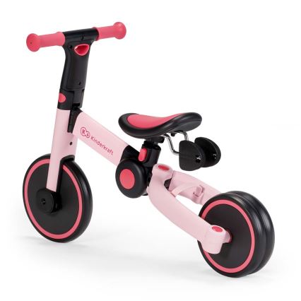 KINDERKRAFT - Bicicletta senza pedali 3 in 1 4TRIKE rosa