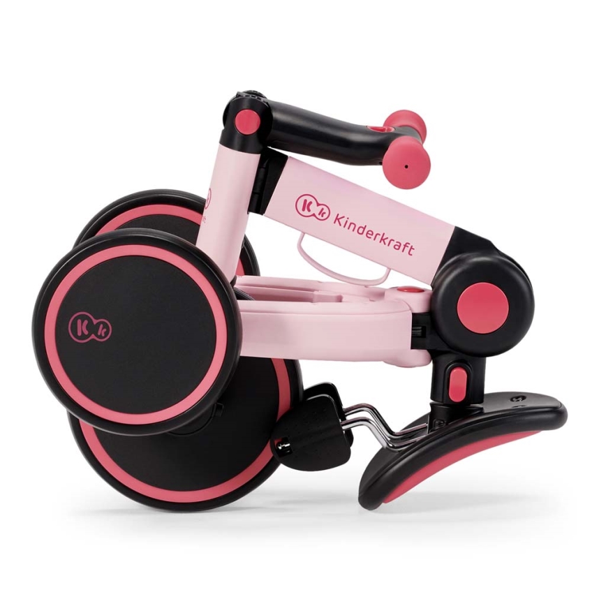 KINDERKRAFT - Bicicletta senza pedali 3 in 1 4TRIKE rosa