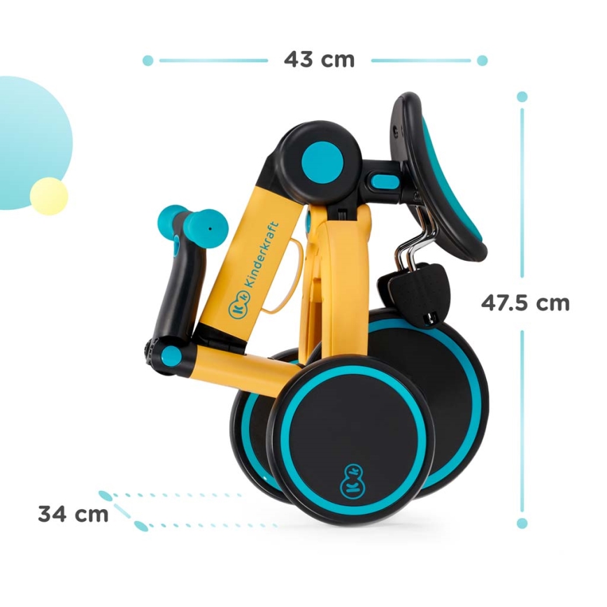 KINDERKRAFT - Bicicletta senza pedali 3 in 1 4TRIKE rosa