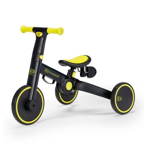 KINDERKRAFT - Bicicletta a spinta per bambini 3in1 4TRIKE giallo/nero