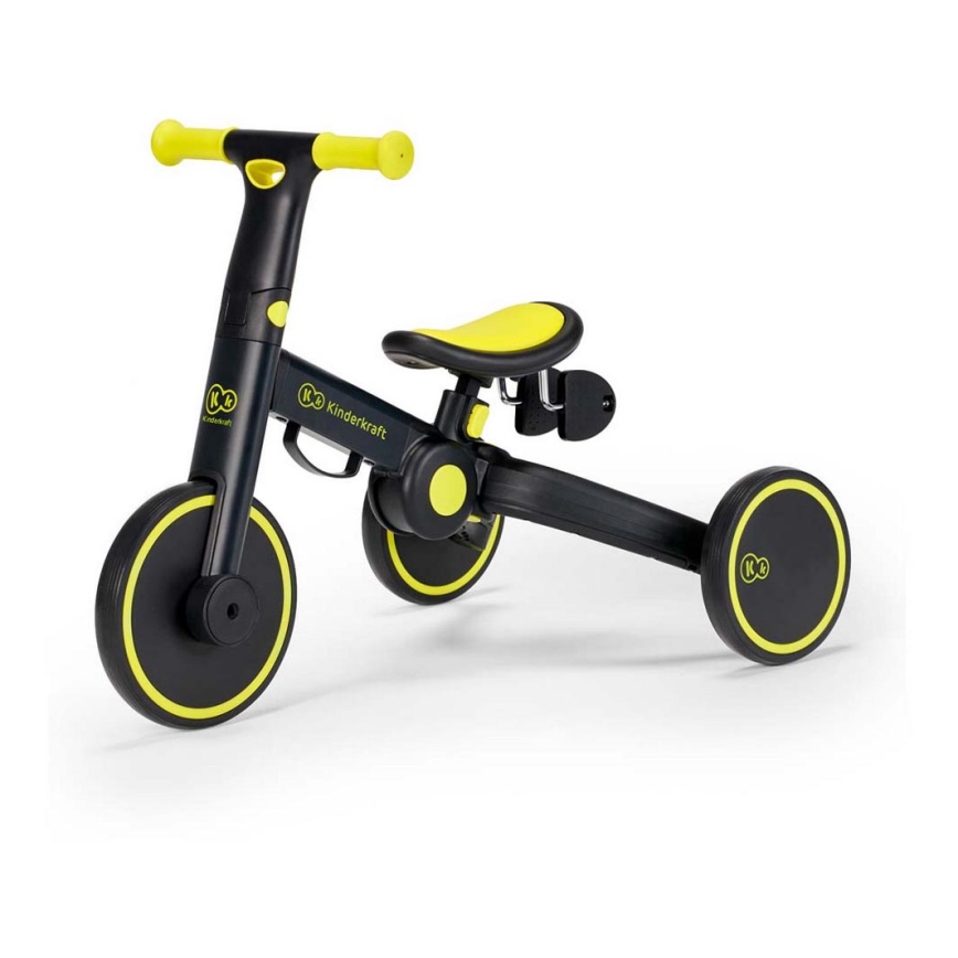 KINDERKRAFT - Bicicletta a spinta per bambini 3in1 4TRIKE giallo/nero