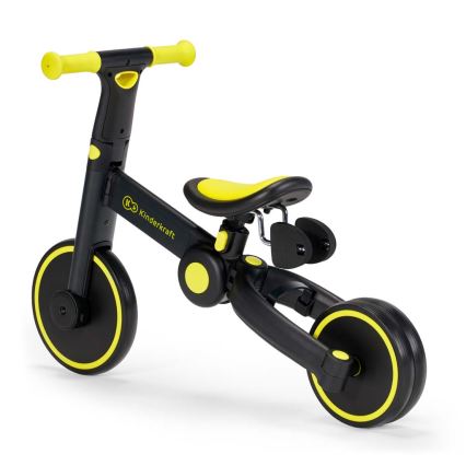 KINDERKRAFT - Bicicletta a spinta per bambini 3in1 4TRIKE giallo/nero