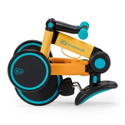 KINDERKRAFT - Bicicletta a spinta per bambini 3in1 4TRIKE giallo/turchese