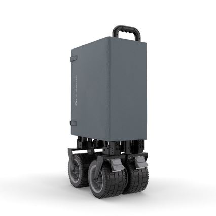 KINDERKRAFT - Carrello da trasporto pieghevole WAGON ROLLSTER grigio