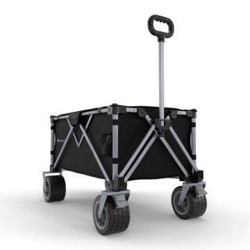 KINDERKRAFT - Carrello pieghevole WAGON ROLLSTER nero