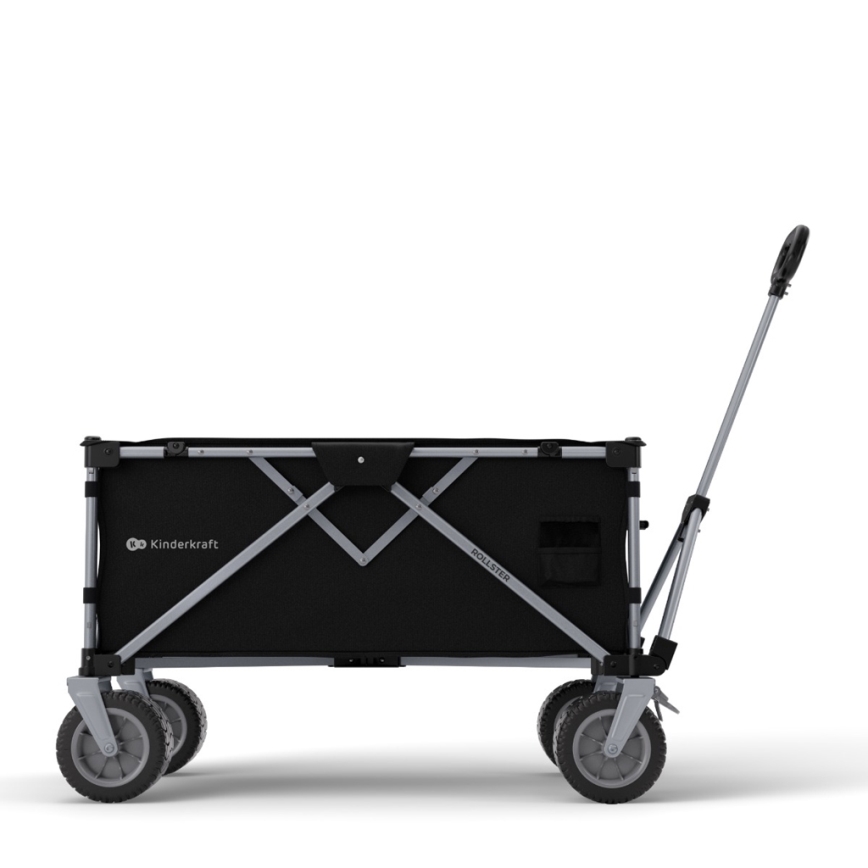 KINDERKRAFT - Carrello pieghevole WAGON ROLLSTER nero