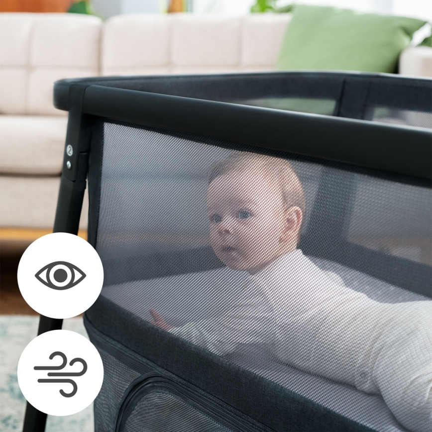KINDERKRAFT - Culla da viaggio 4in1 SOFI PLUS grigio scuro