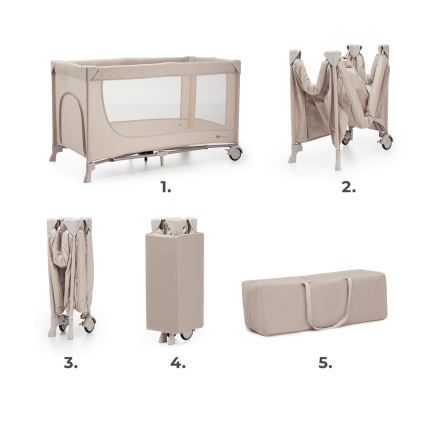 KINDERKRAFT - Culla da viaggio JOY 2 beige