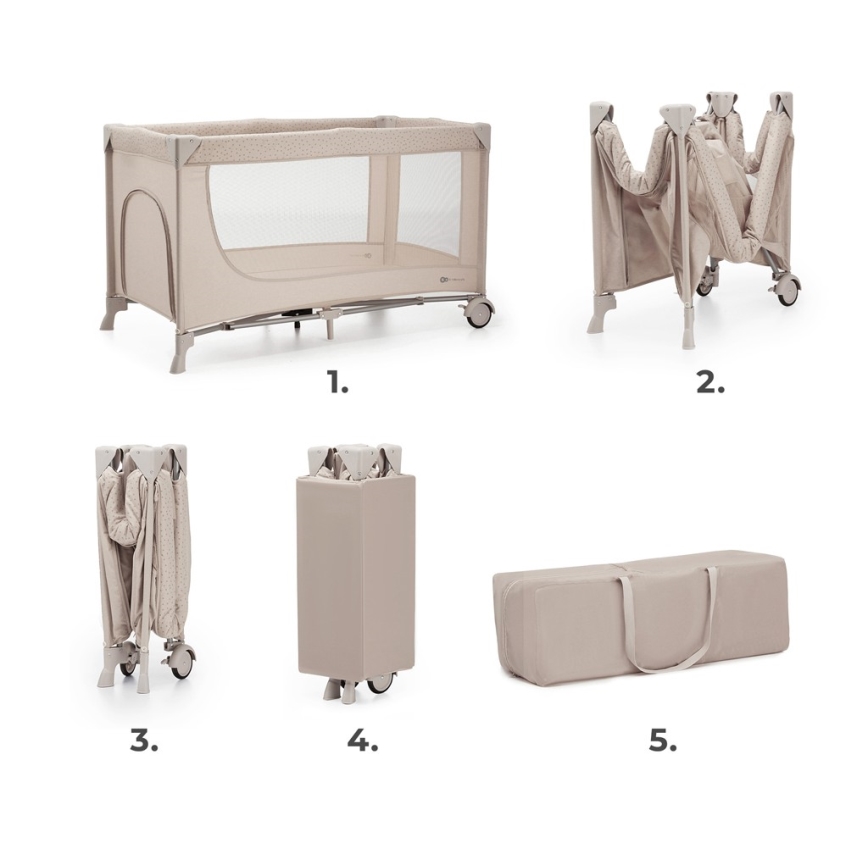 KINDERKRAFT - Culla da viaggio JOY 2 beige