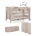 KINDERKRAFT - Culla da viaggio JOY 2 con accessori beige