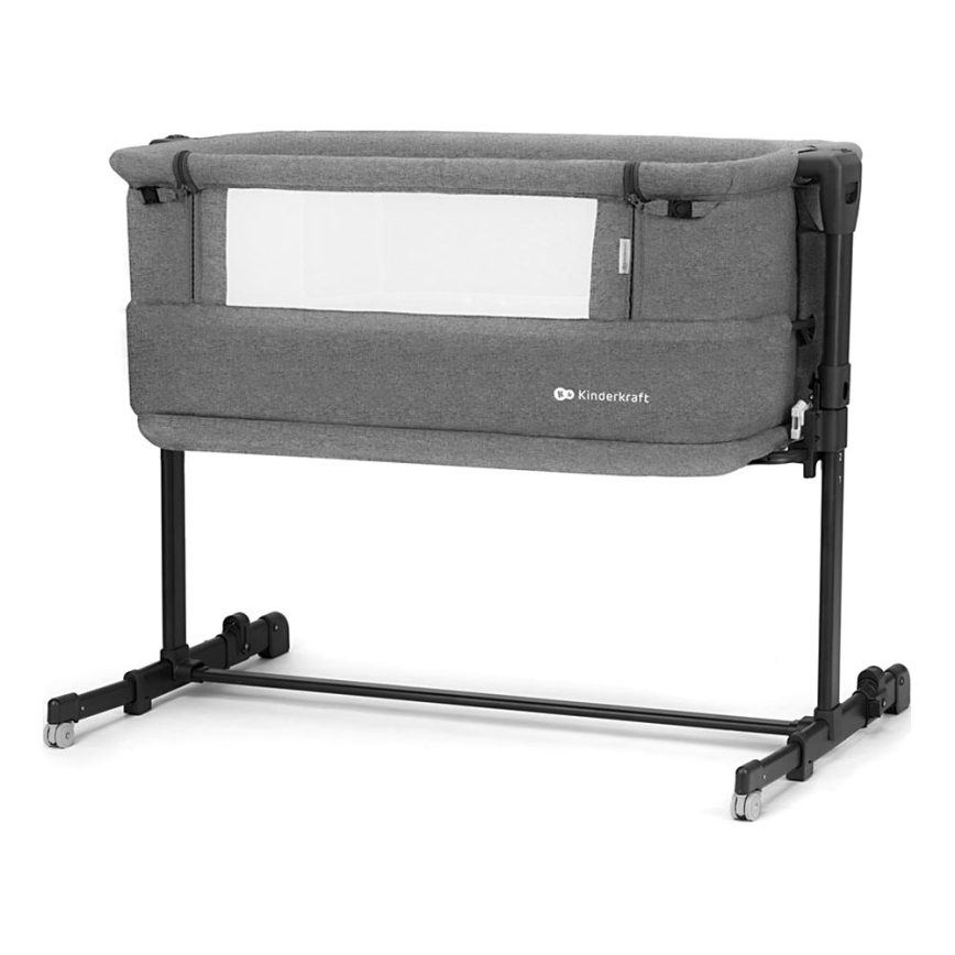 KINDERKRAFT - Culla per bambini NESTE GROW grigio scuro
