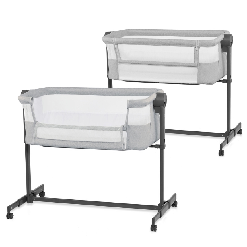 KINDERKRAFT - Culla per bambini NESTE UP 2 grigio chiaro