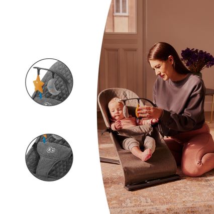 KINDERKRAFT - Sdraietta per bambini MIMI grigio