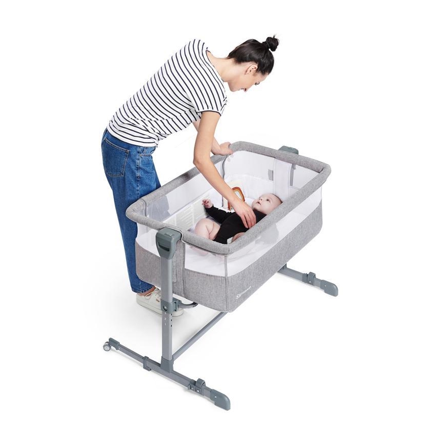 KINDERKRAFT - Lettino NESTE grigio chiaro
