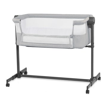 KINDERKRAFT - Lettino per bambini NESTE UP2 grigio chiaro