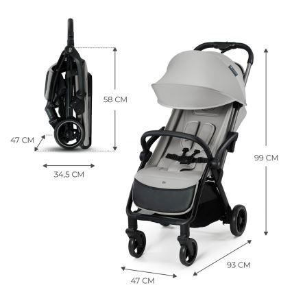 KINDERKRAFT - Passeggino APINO grigio