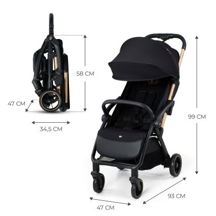 KINDERKRAFT - Passeggino APINO nero