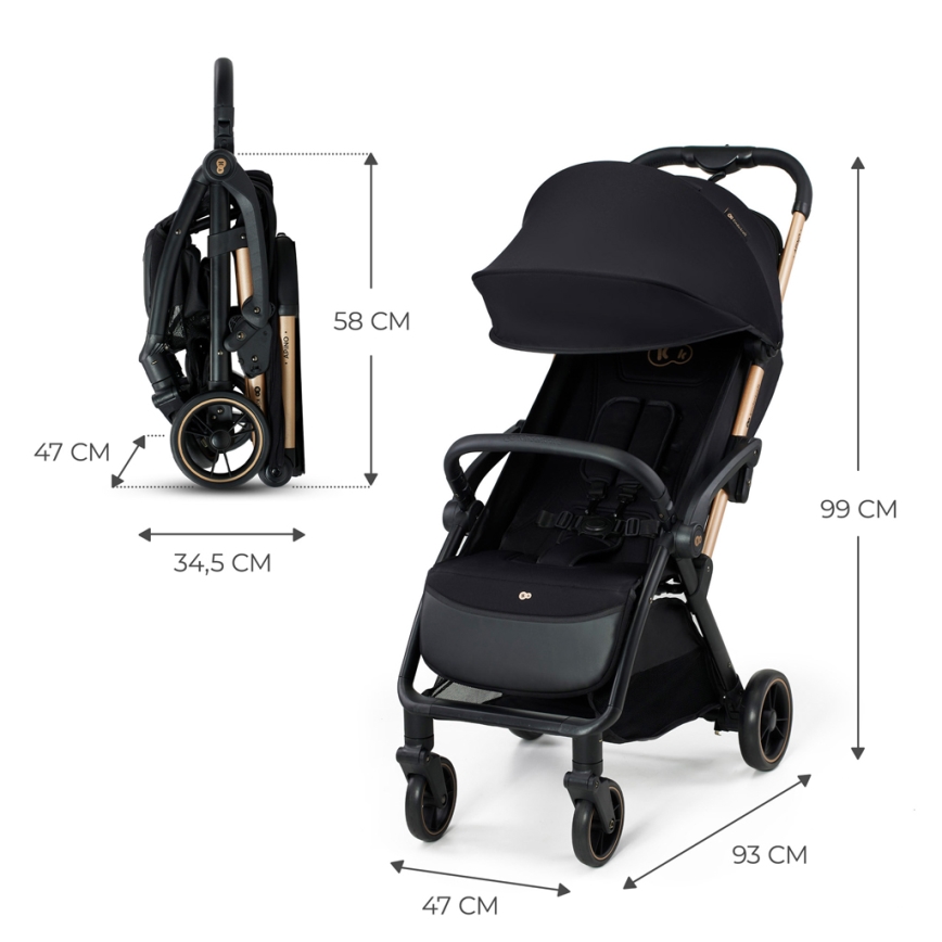KINDERKRAFT - Passeggino APINO nero