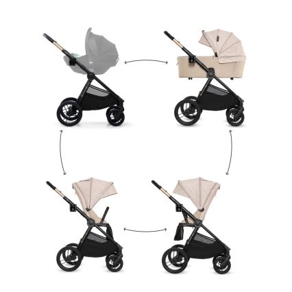 KINDERKRAFT - Passeggino combinato 2 in 1 NEA 2 Dune Whisper Bizuu